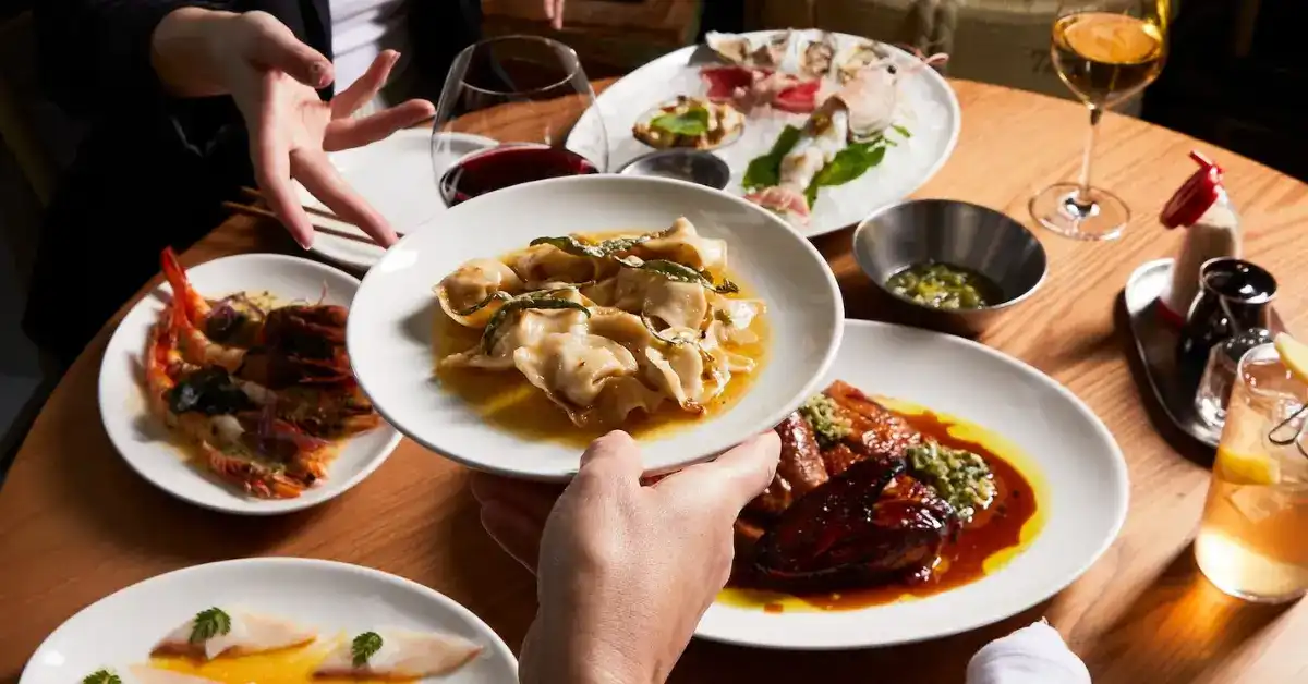 A Table of food at Gimlet, Melbourne. A Table of food at Gimlet, Melbourne.