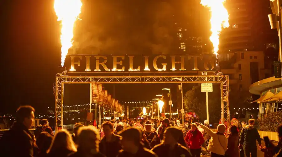The crowd at Melbourne’s Fireflight Festival. The crowd at Melbourne’s Fireflight Festival.