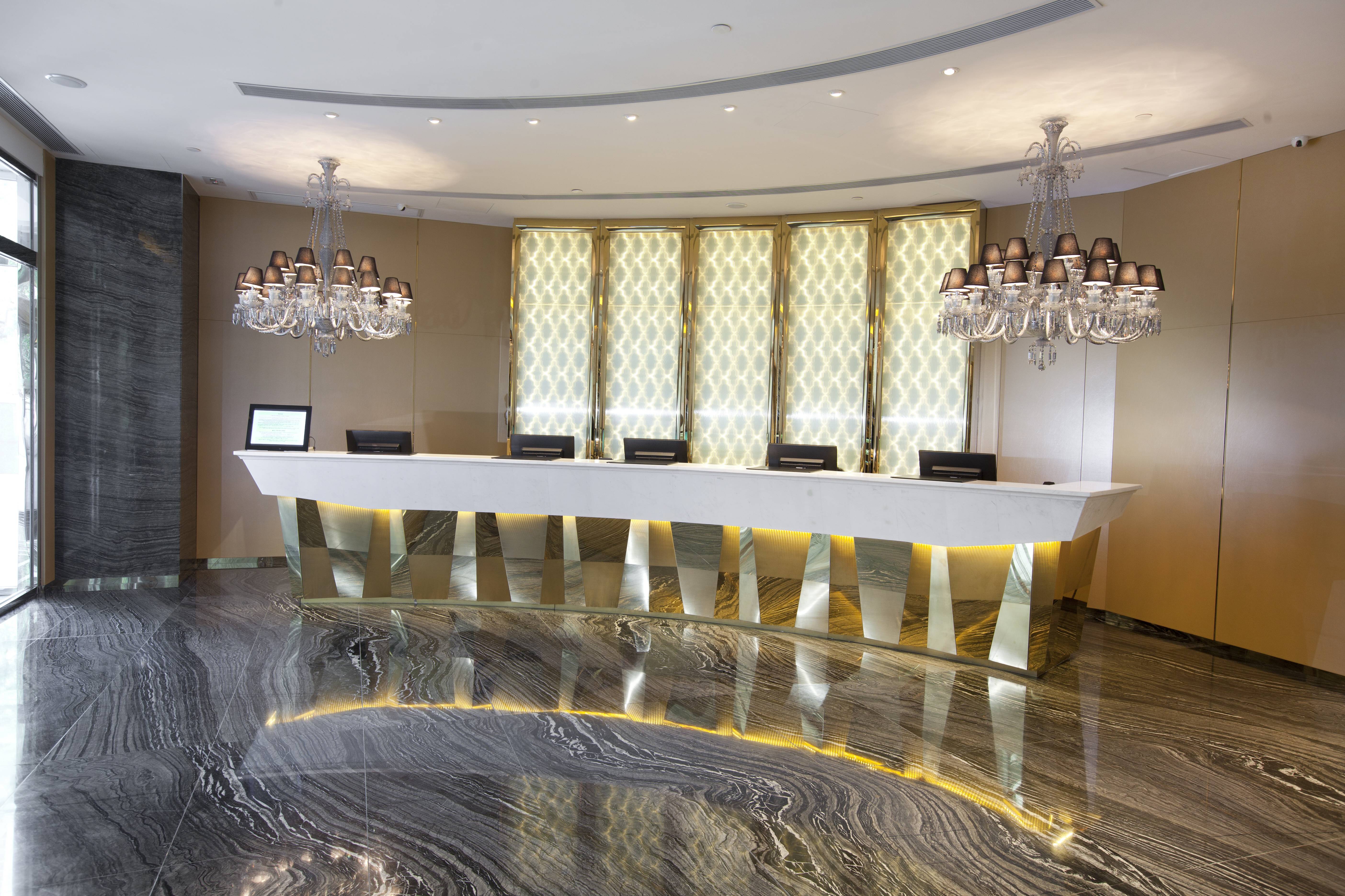 Lobby  Our spacious and welcoming lobby is stylishly designed and furnished