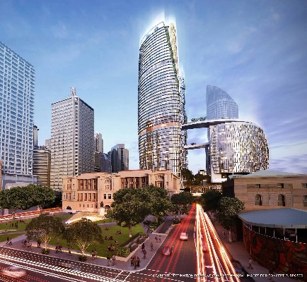 Two buildings at Dorsett Brisbane Hotel.