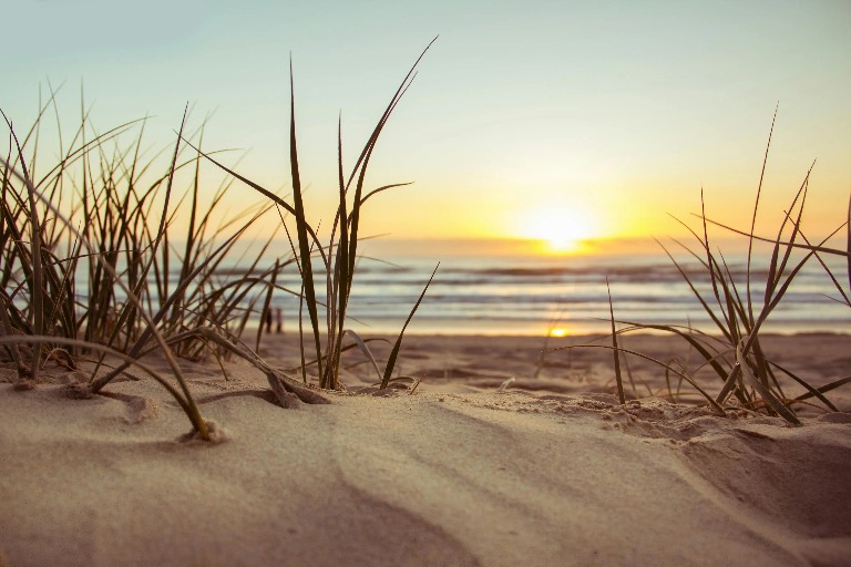 Sunset by the beach