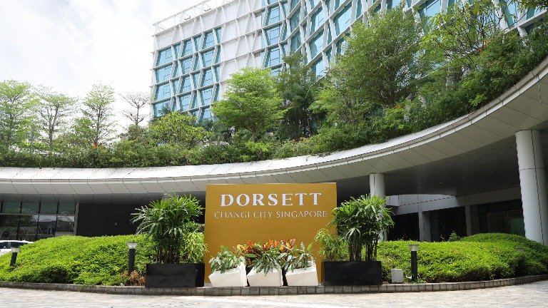 Dorsett Changi City Singapore Entrance.