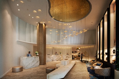 Reception and lobby area at Dorsett Gold Coast