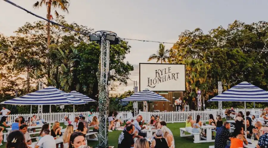 Kyle Lionhard performing at The Lawn at The Star Gold Coast