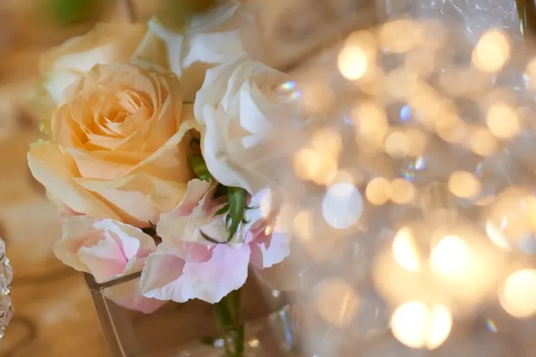 White and cream roses at Dorsett Grand Subang.