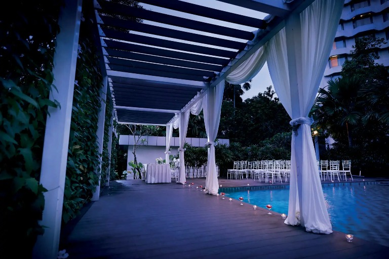 Dorsett Grand Subang Outdoor wedding venue.