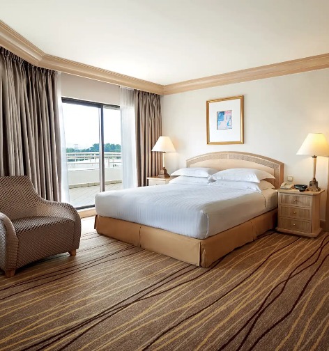 Cosy king-size bed Dorsett Grand Subang Dorsett Room.