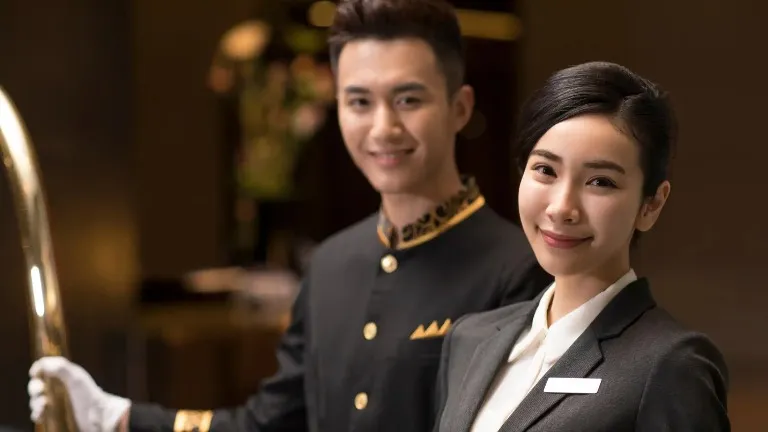 Hotel staff at Dorsett Hartamas Kuala Lumpur.