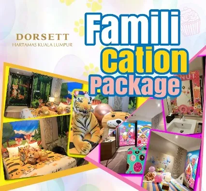 Collage flyer on Dorsett Famili Cation Package