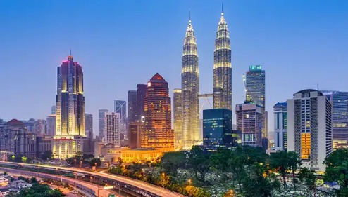 Kuala Lumpur skyline view from Dorsett Hartamas hotel.