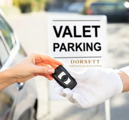 Valet parking service at Dorsett Hartamas Kuala Lumpur.