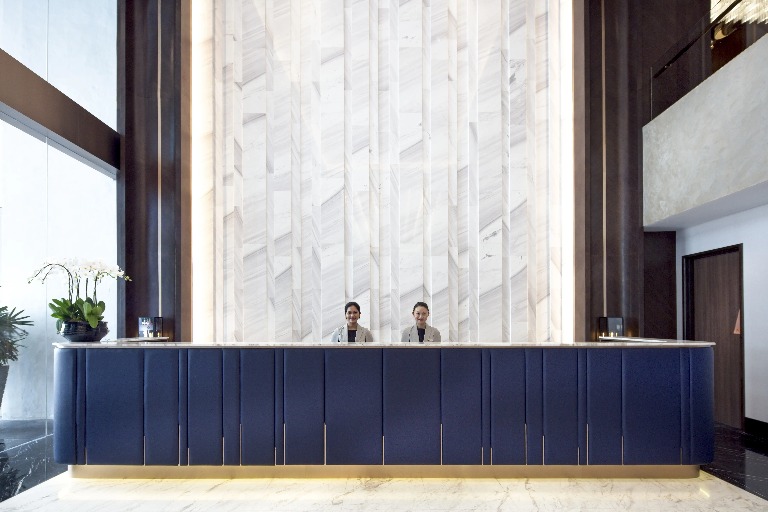 Reception area at Dorsett Hartamas Kuala Lumpur.