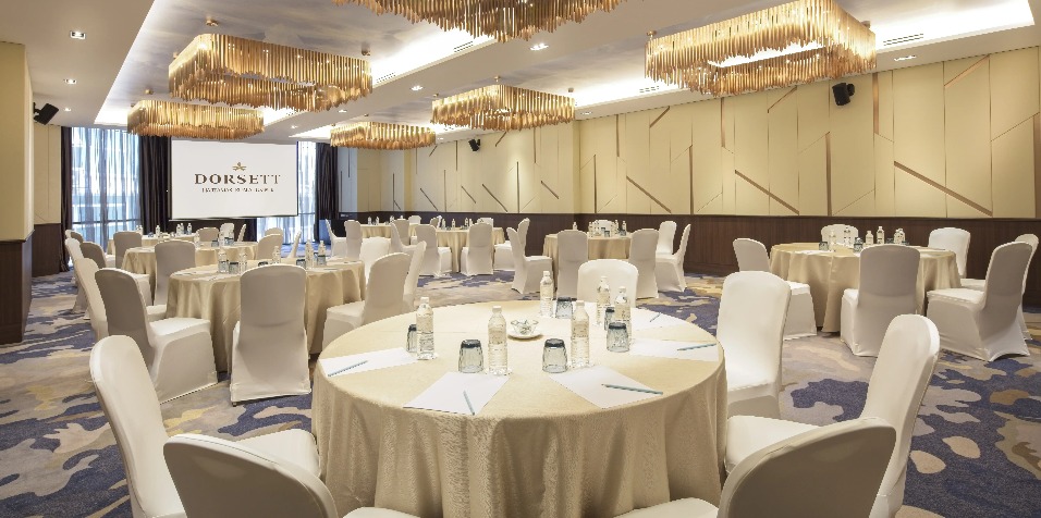 Banquet seating at Dorsett Hartamas Kuala Lumpur Sapphire venue.