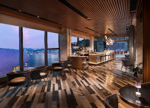 Interior of Jin Bo Law restaurant at Dorsett Kai Tak Hotel.