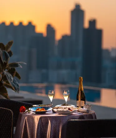 A Sky High Valentine's Day Celebration at Jin Bo Law Skybar