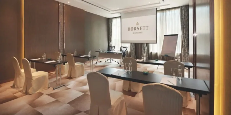 Classroom seating at the Camelia Room, Dorsett Kuala Lumpur.