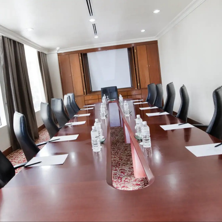 Conference table in a Dorsett Kuala Lumpur Meeting Room.