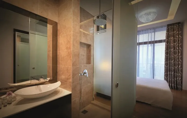 Bathroom shower in Dorsett Kuala Lumpur Two Bedroom Suite.