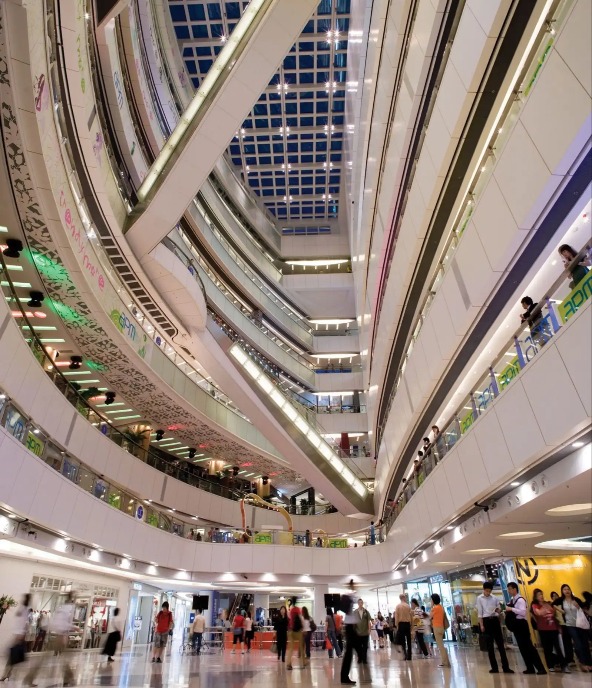 APM shopping mall in Kwun Tong Hong Kong.