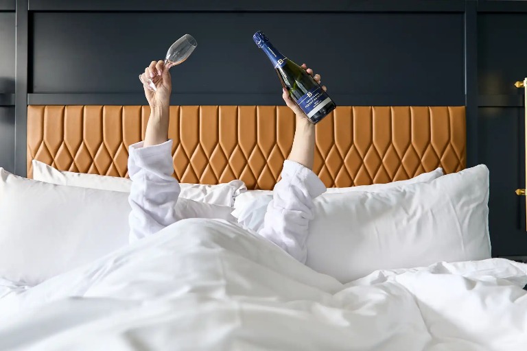 In-room wine access at Dorsett Melbourne