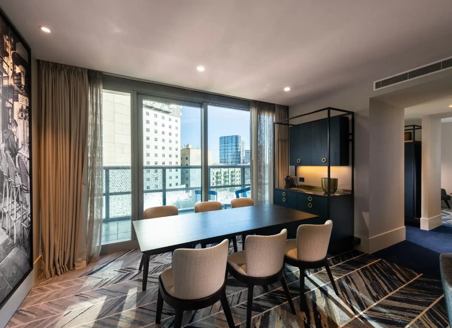 Dining area in Dorsett Melbourne Balcony Suite