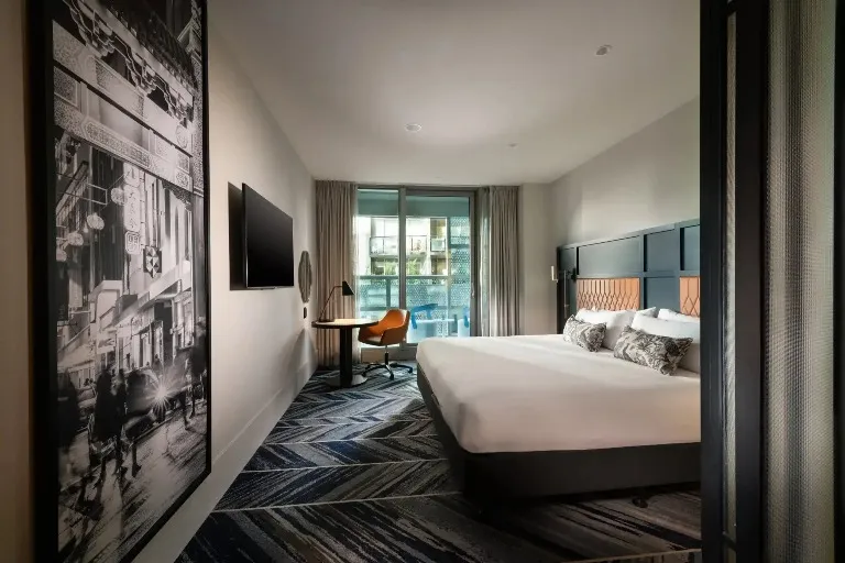 Interior of Dorsett Melbourne Deluxe Room with Balcony