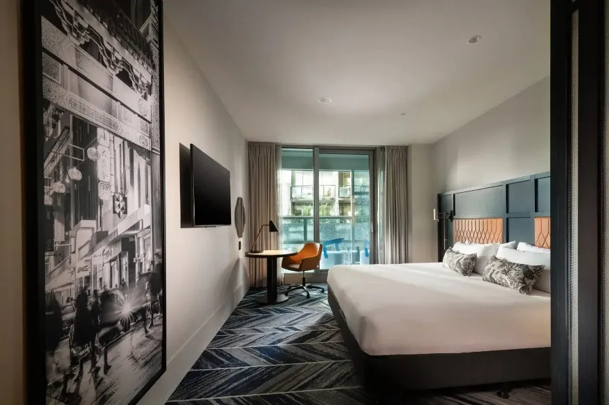 Interior of Dorsett Melbourne Deluxe Room with Balcony