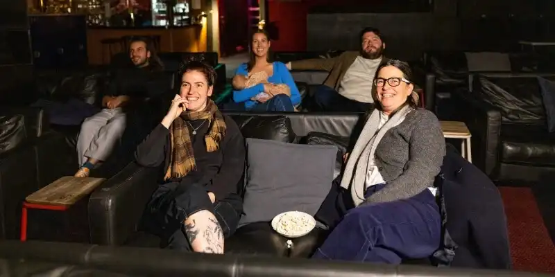 People watching a film at MIFF