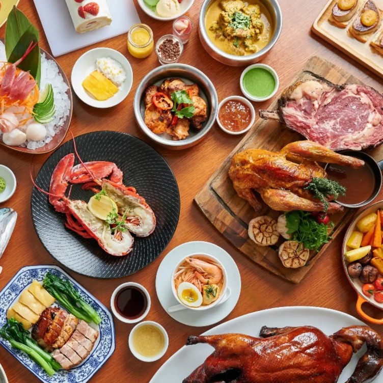 Seafood dishes at a restaurant in Mongkok