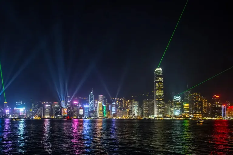 Night view of Tsim Sha Tsui in Mongkok