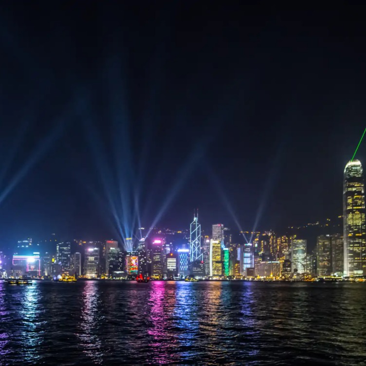 Night view of Tsim Sha Tsui in Mongkok