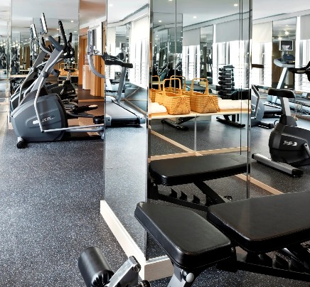 Well-equipped gymnasium at Dorsett Mongkok hotel