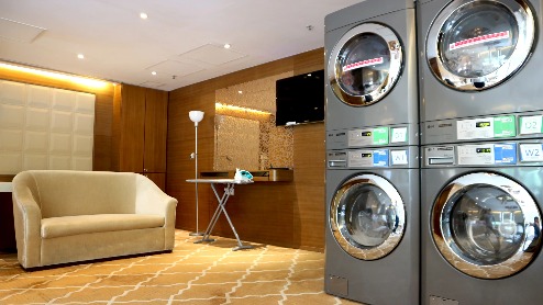 Self-laundry and ironing facility at Dorsett Mongkok