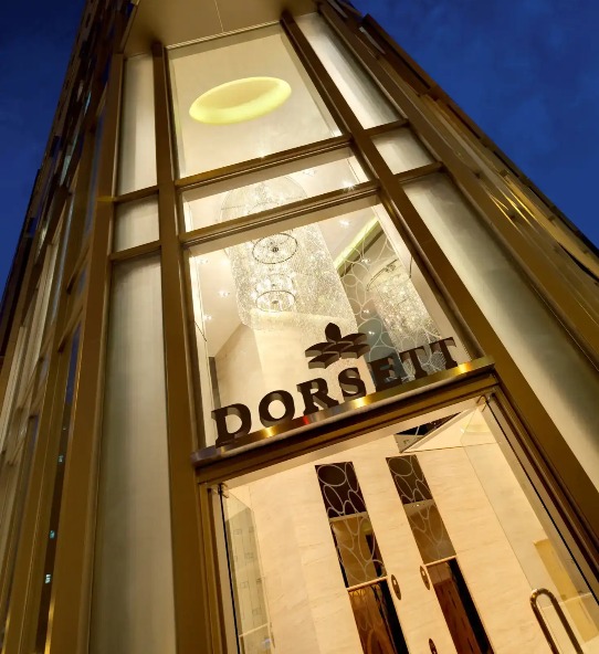 Entrance of the Dorsett Mongkok Hotel, Hong Kong