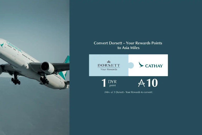 Dorsett rewards program in collaboration with Asia Miles 