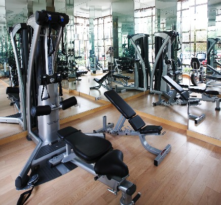 Machines at the Dorsett Shanghai Hotel gym.