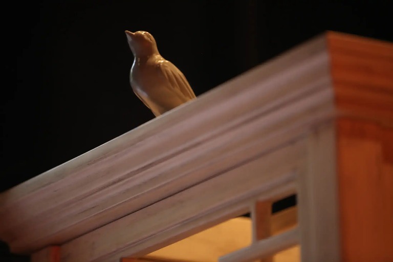 Bird ornament in the Fengshui Bar at Dorsett Shanghai Hotel.