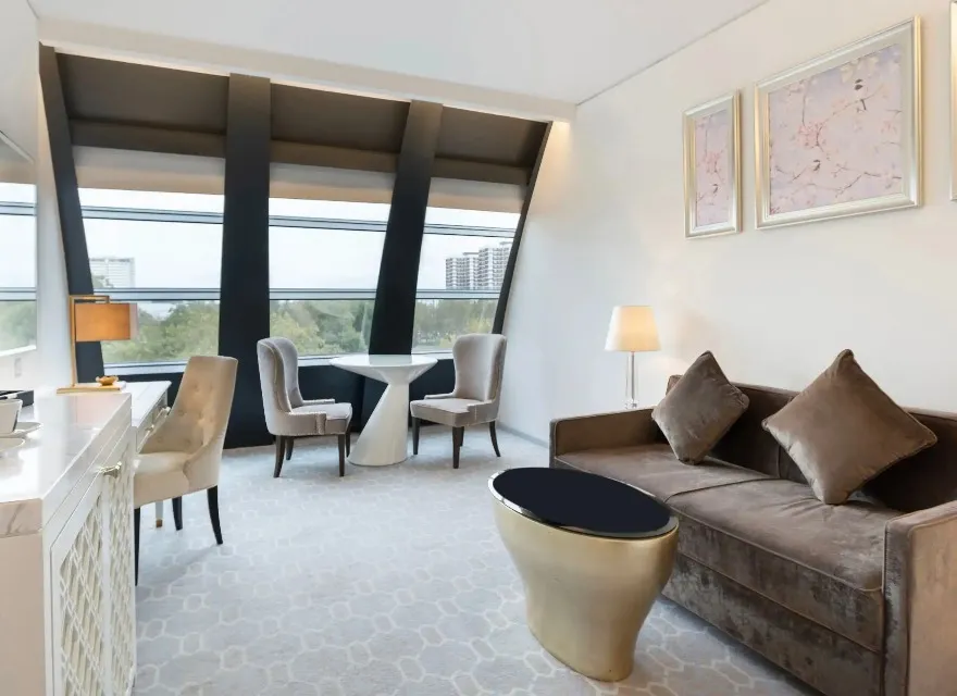 The living room of Dorsett Suite at Dorsett Shephrd Bush London