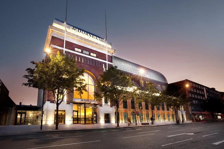 Dorsett Shepherds Bush London Hotel hotel in the evening.