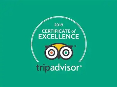 Certificate of Excellence 2019 by TripAdvisor