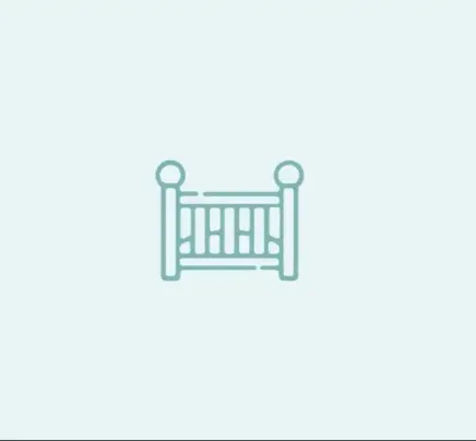 Baby cot icon