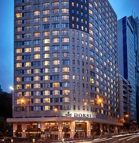 Exterior night view of Dorsett Wanchai Hong Kong Hotel