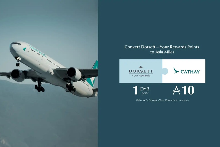 Dorsett Wanchai rewards programme in collaboration with Asia Miles