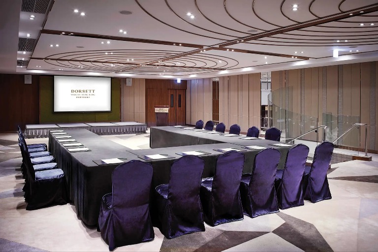 Interior of Xin Hua meeting room at Dorsett Wanchai Hong Kong