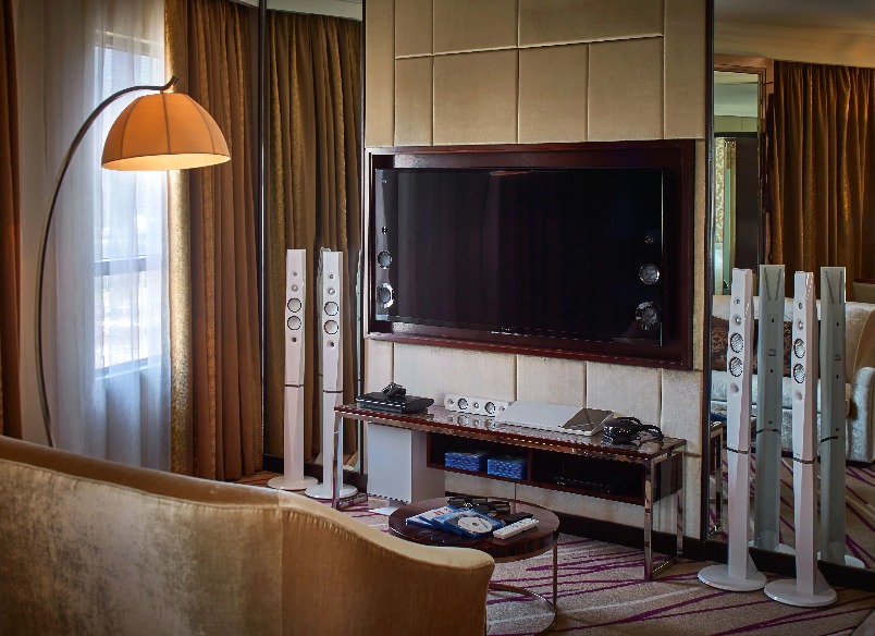 Sony 4K home theatre in the Sony Suite at Dorsett Wanchai