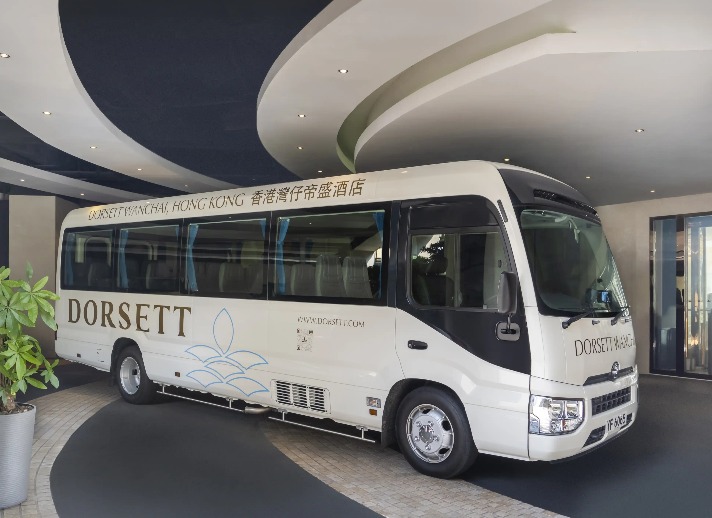 Free shuttle bus at Dorsett Wanchai Hong Kong