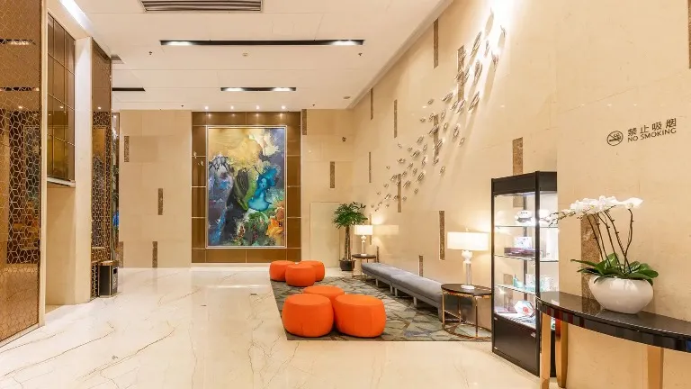 A composite image of the Interior of Dorsett Wuhan Hotel.