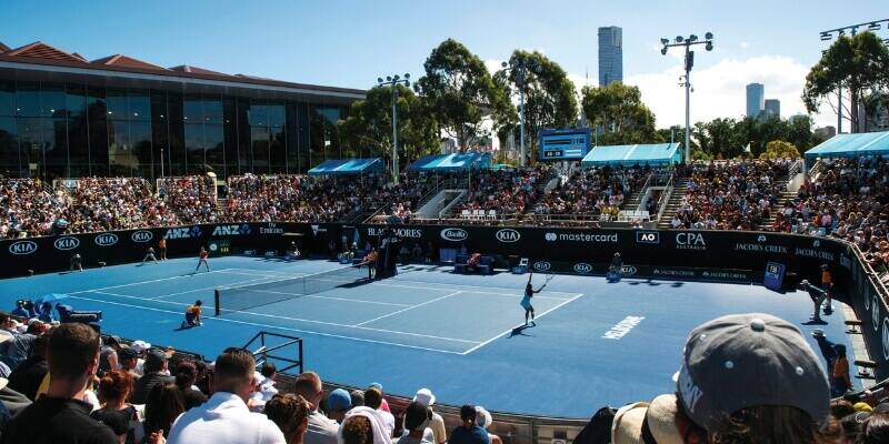 The Australian Open Tennis in Melbourne
